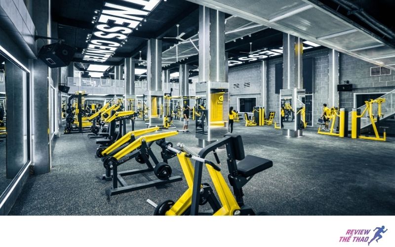 Không gian tập luyện hiện đại