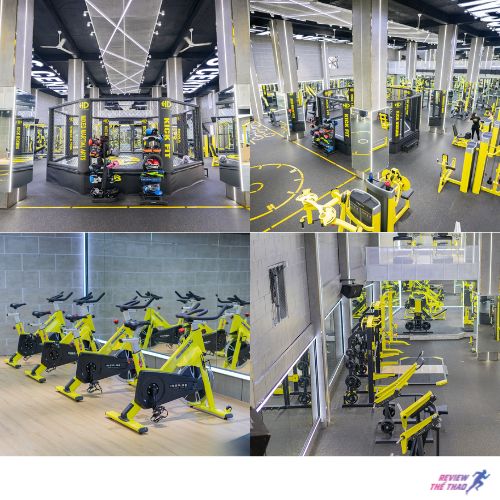 Màu sắc chủ đạo của HD Fitness Center là màu vàng ươm