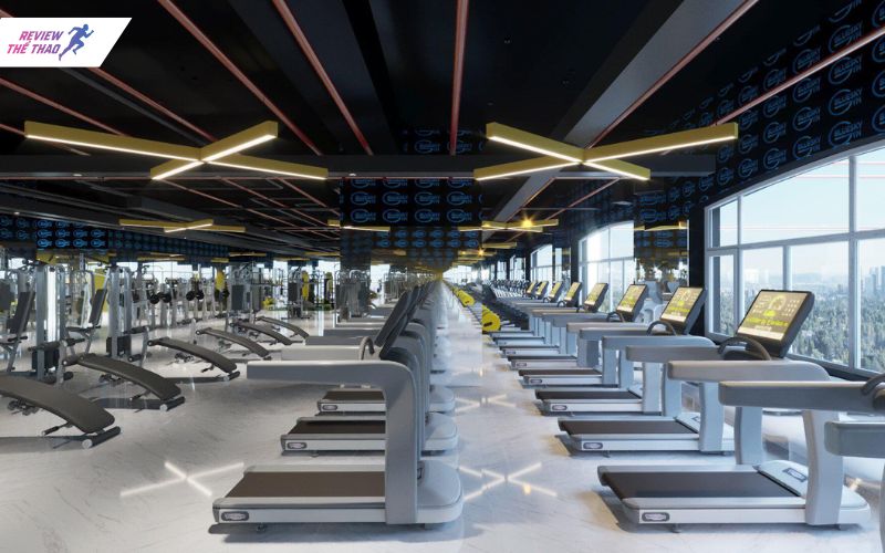 Không gian tập luyện tại Blue Gym Cầu Giấy