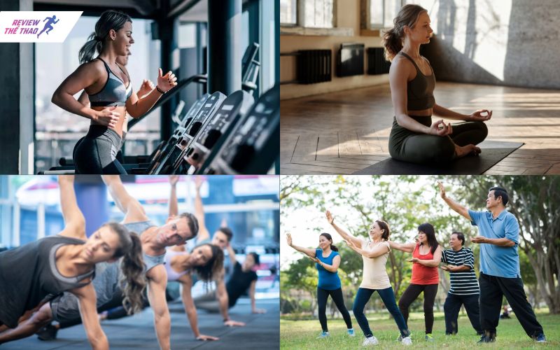 Các loại hình tập luyện trong Fitness