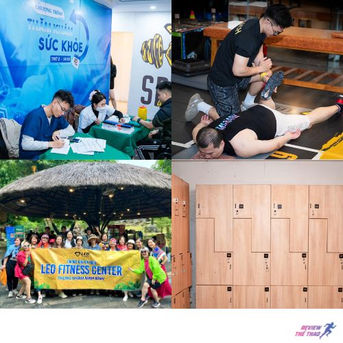Một vài tiện ích đi kèm khi luyện tập tại Leo Fitness Center