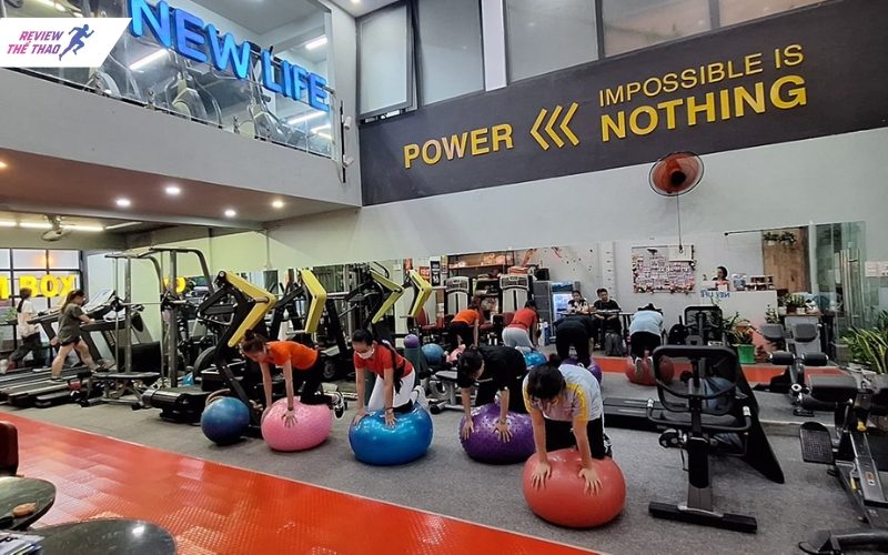 Newlife Gym với không gian thoáng mát, sạch sẽ