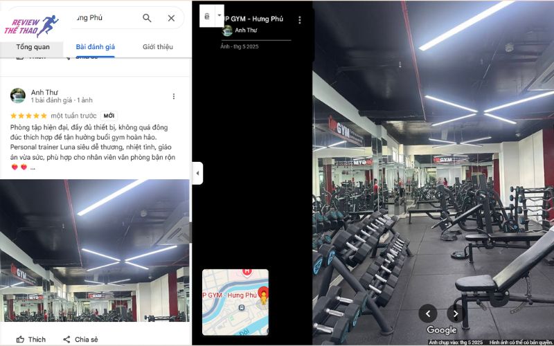 Đánh giá của khách hàng về UP GYM - Hưng Phú